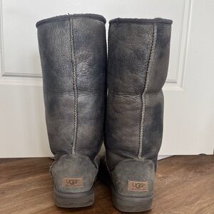 UGG Charcoal Leather Boots
